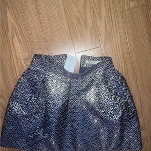 Elegant new Blue-Gold Mini Skirt